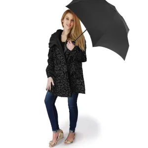 Dona Mycra Pac Umbrella Coat Mini Black Vine