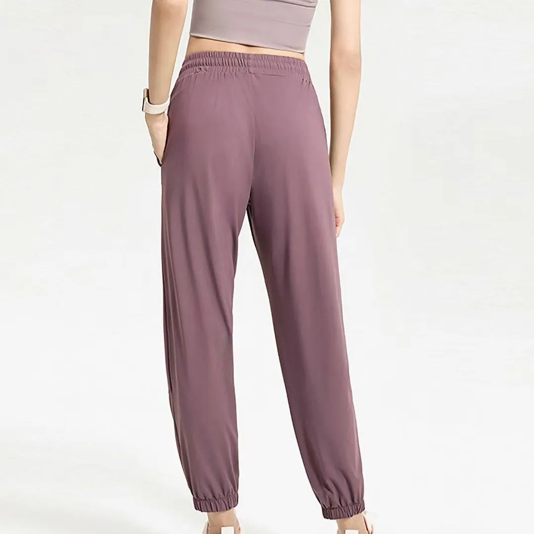 Long Sun Protection Leggings Drawstring Thin Loose