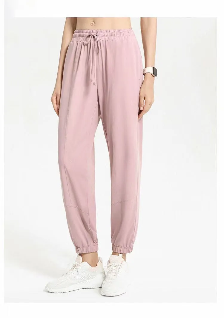 Long Sun Protection Leggings Drawstring Thin Loose