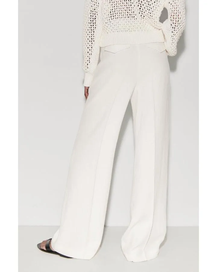 Luisa Cerano Wide Leg Linen Pant